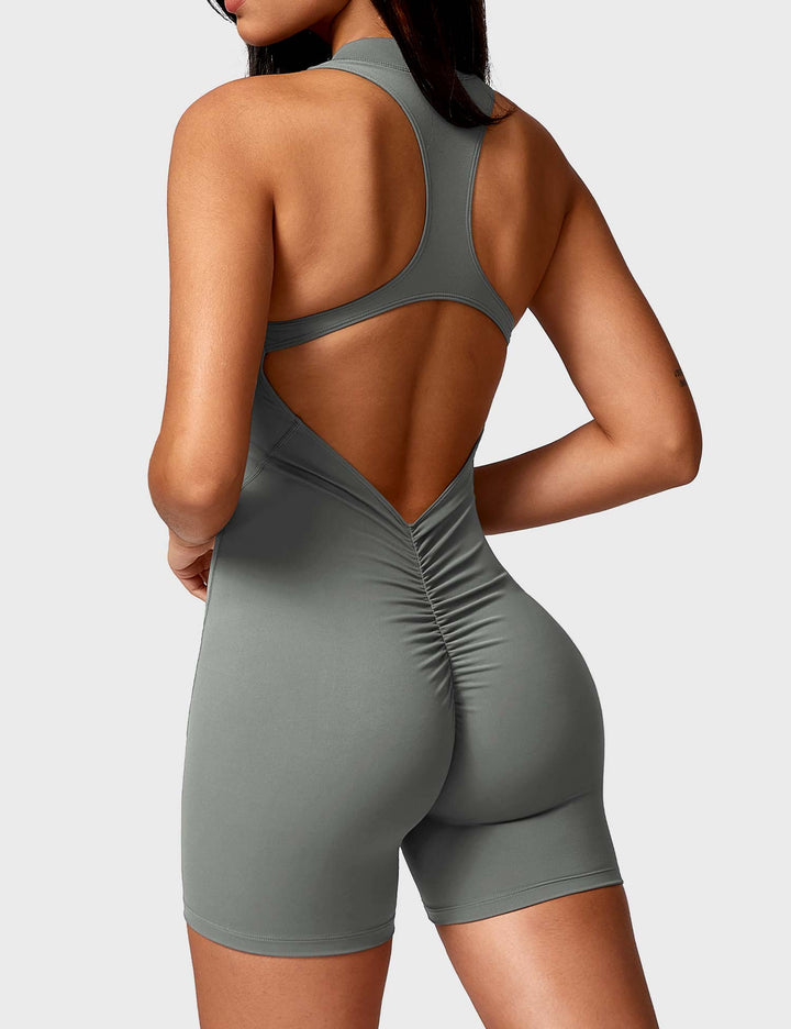 Emma Romper | Elegant Open-Back Design with Curved Seams