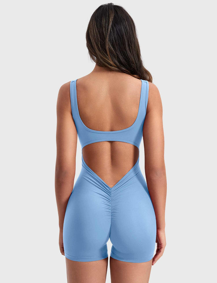 Velvetina V-Back Romper | Stylish & Comfortable All-Day Fit