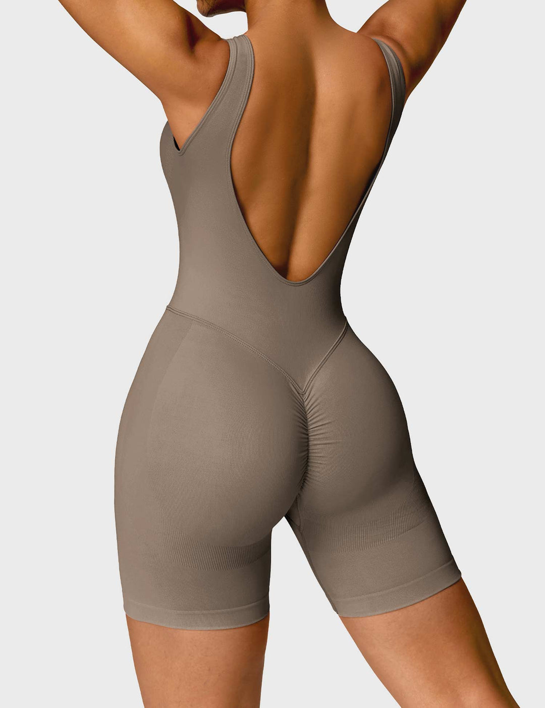 Swanky Romper | Ruched Design & Compression Waistband for Flattering Fit