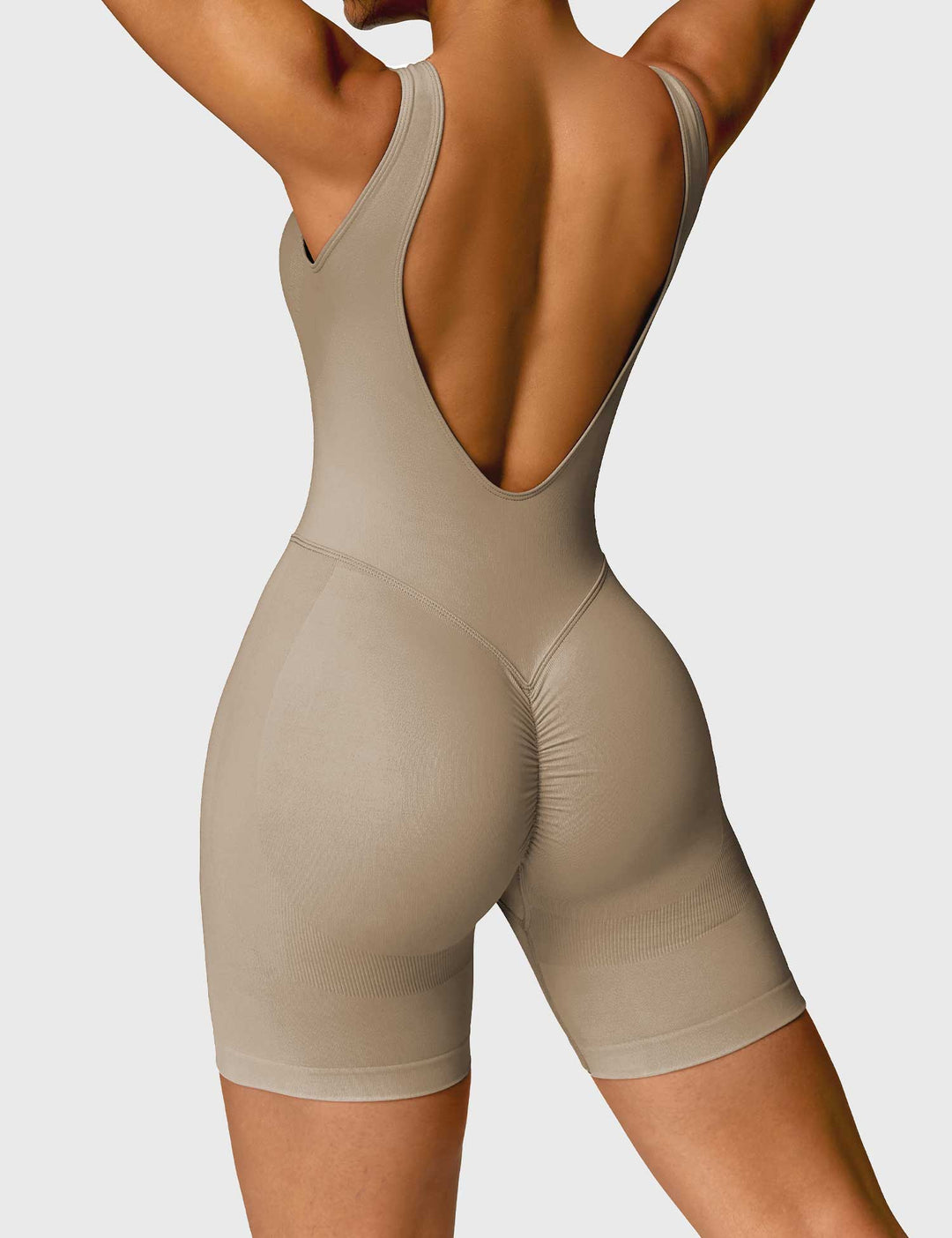 Swanky Romper | Ruched Design & Compression Waistband for Flattering Fit