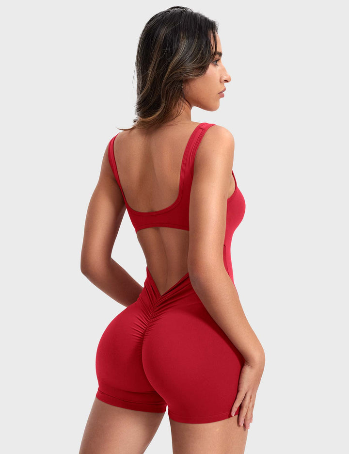 Velvetina V-Back Romper | Stylish & Comfortable All-Day Fit