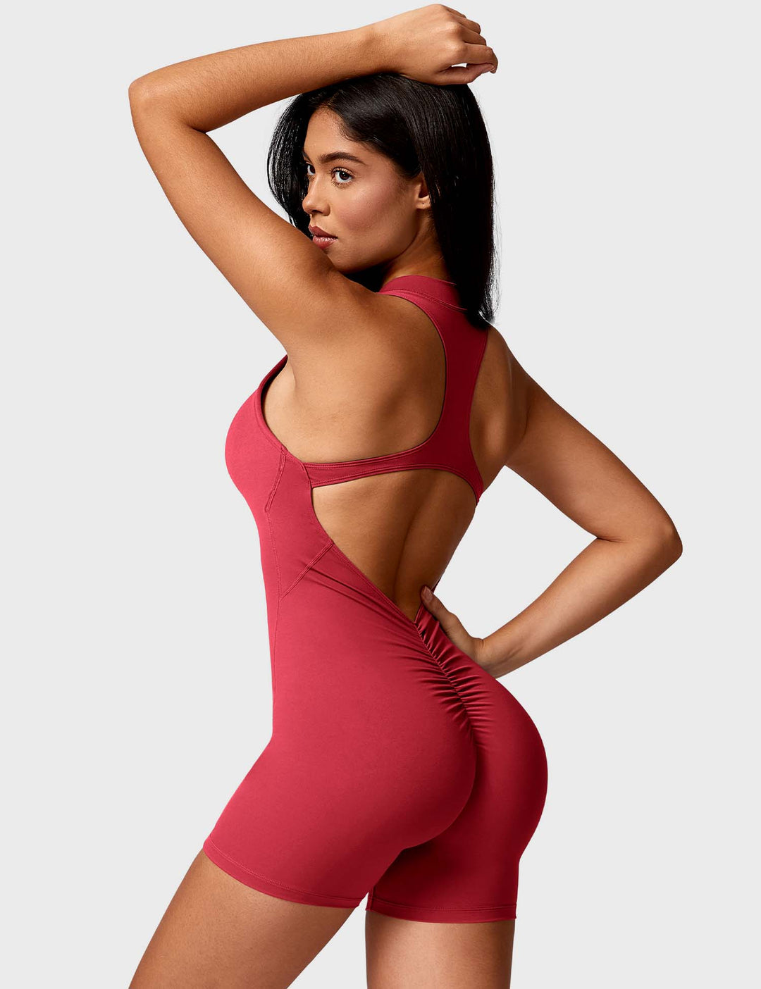 Emma Romper | Elegant Open-Back Design with Curved Seams