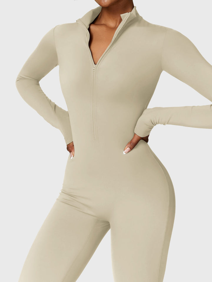 Sara - Cozy Fleece-Lined Zipper Jumpsuit