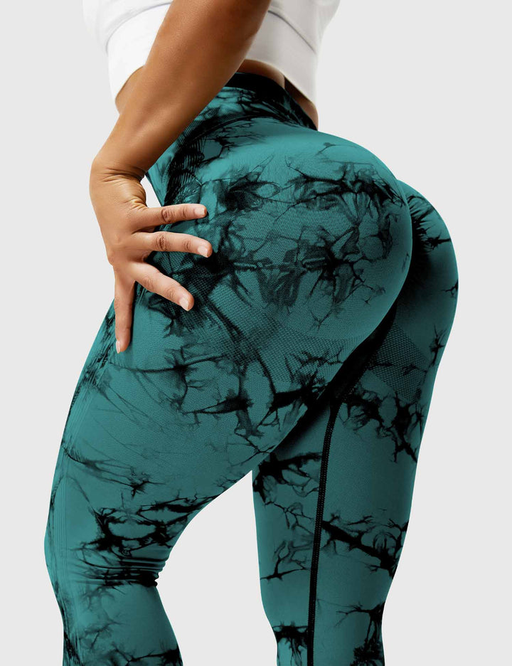 PROFESSIONAL TIE DYE - High-Waisted Scrunch Butt Leggings