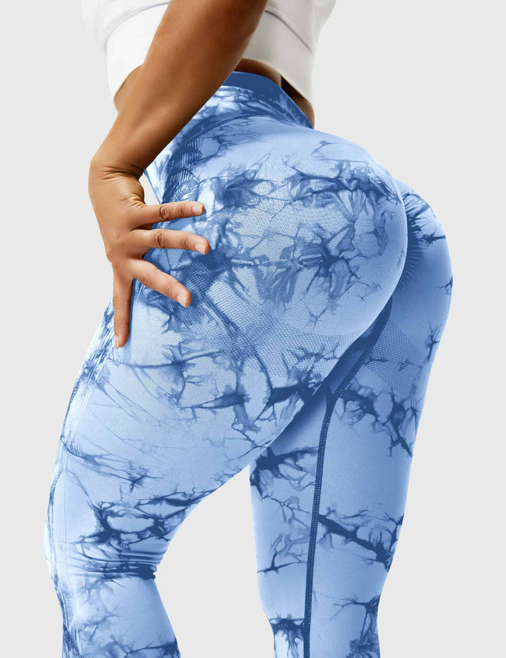 PROFESSIONAL TIE DYE - High-Waisted Scrunch Butt Leggings