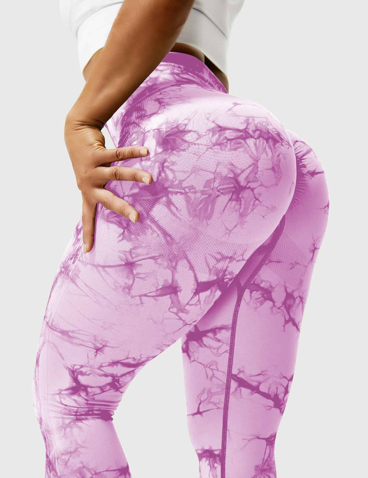 PROFESSIONAL TIE DYE - High-Waisted Scrunch Butt Leggings