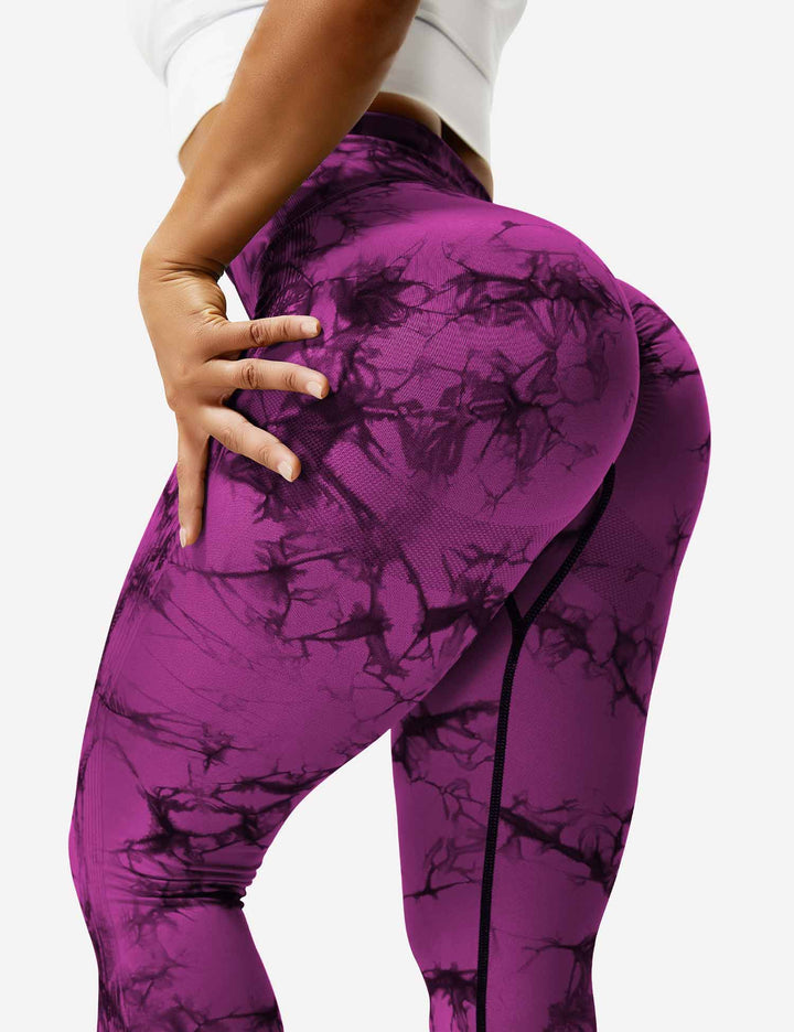 PROFESSIONAL TIE DYE - High-Waisted Scrunch Butt Leggings