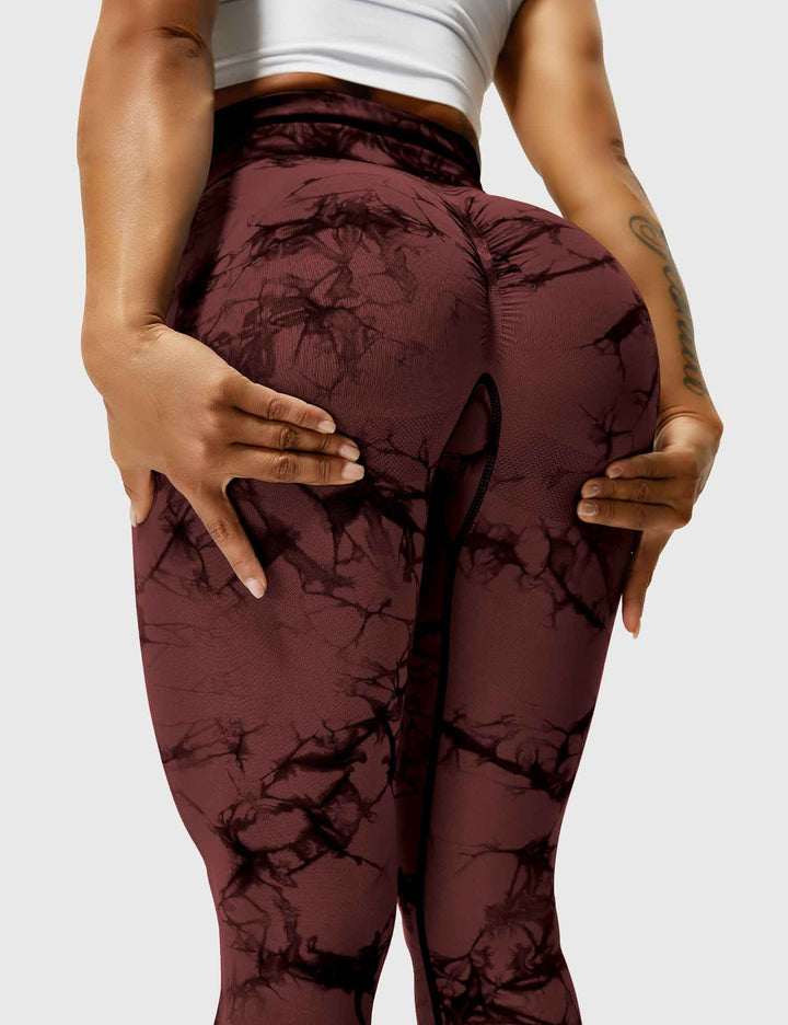 PROFESSIONAL TIE DYE - High-Waisted Scrunch Butt Leggings