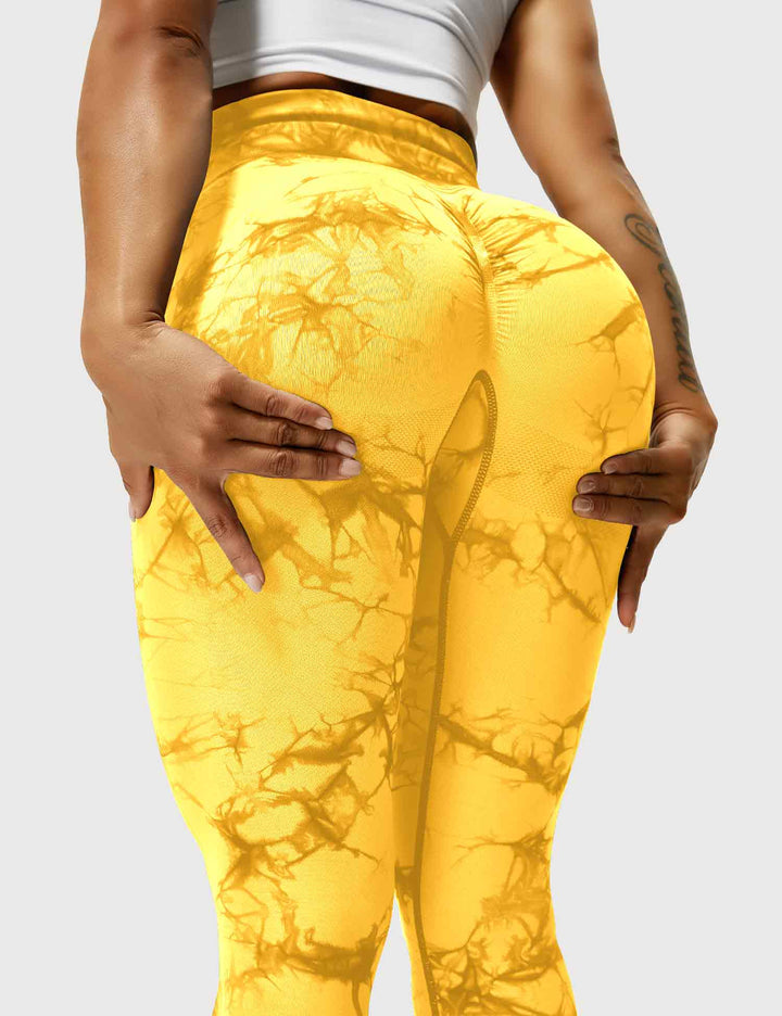 PROFESSIONAL TIE DYE - High-Waisted Scrunch Butt Leggings