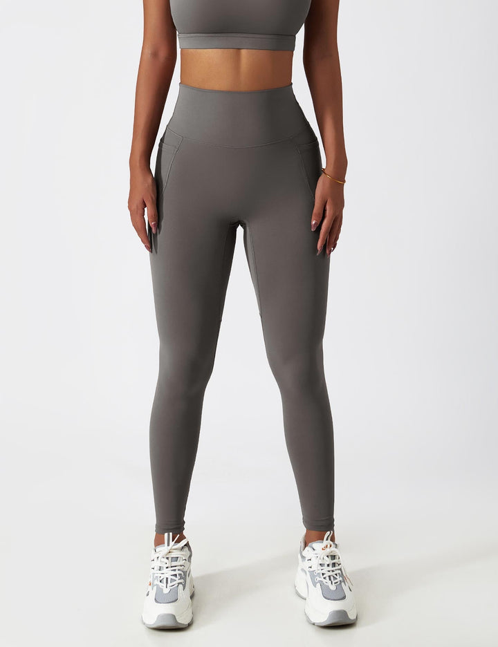 Athléva Luxe Activewear Set | Asymmetrical One-Shoulder Top with High-Waisted Shorts or Leggings