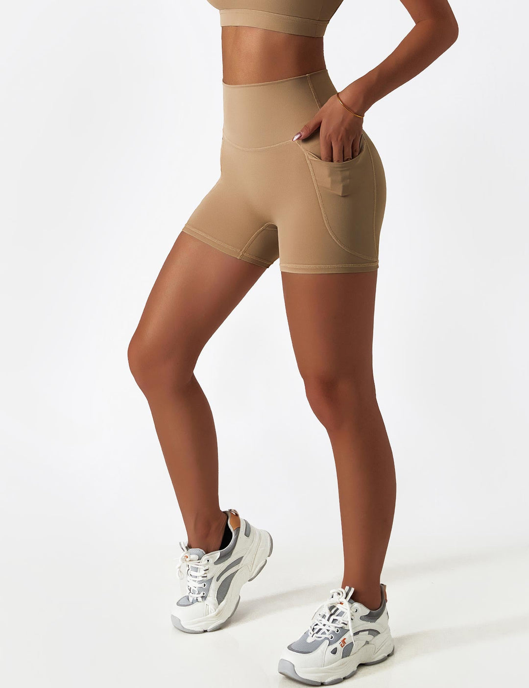 Athléva Luxe Activewear Set | Asymmetrical One-Shoulder Top with High-Waisted Shorts or Leggings