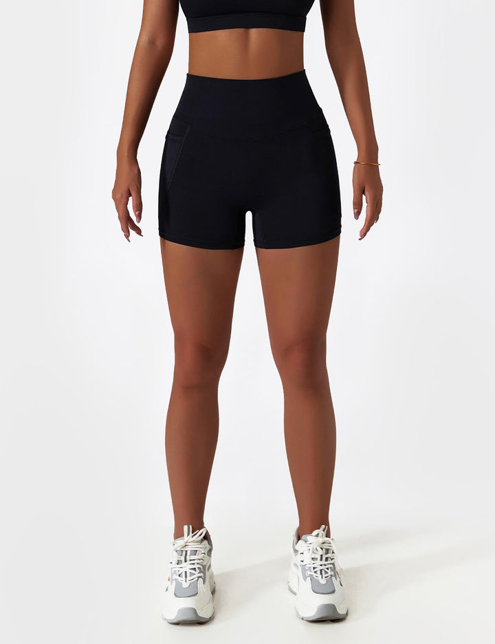 Athléva Luxe Activewear Set | Asymmetrical One-Shoulder Top with High-Waisted Shorts or Leggings