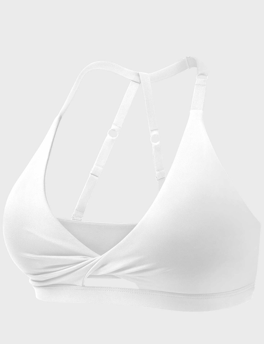 TwistFit Luxe Sports Bra | Flattering Twist Front & Adjustable Straps for Versatile Support