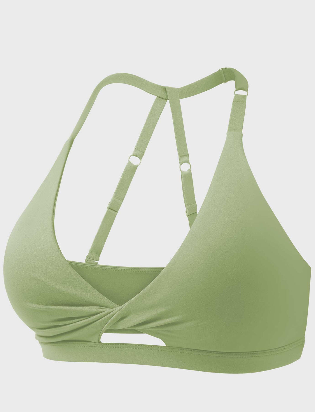 TwistFit Luxe Sports Bra | Flattering Twist Front & Adjustable Straps for Versatile Support