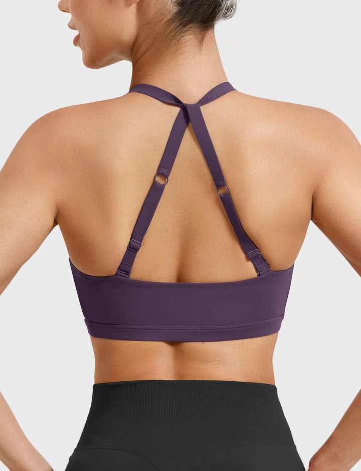 TwistFit Luxe Sports Bra | Flattering Twist Front & Adjustable Straps for Versatile Support