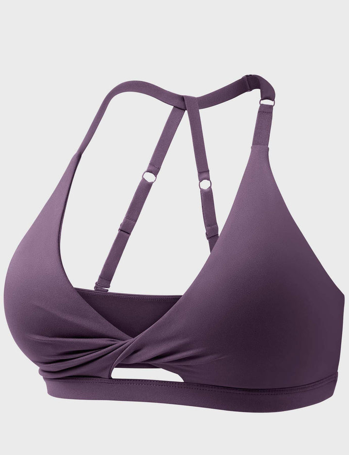 TwistFit Luxe Sports Bra | Flattering Twist Front & Adjustable Straps for Versatile Support