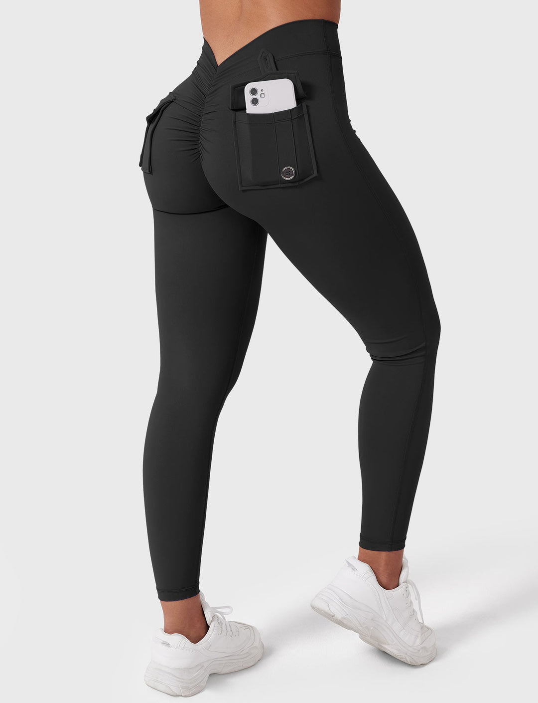 V-BACK CARGO - High-Waisted Scrunch Butt Cargo Leggings