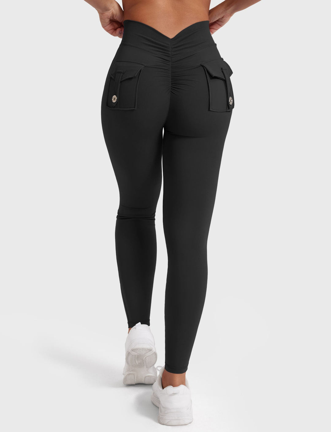 V-BACK CARGO - High-Waisted Scrunch Butt Cargo Leggings