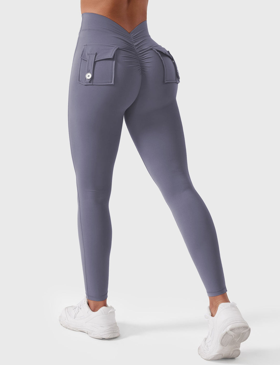 V-BACK CARGO - High-Waisted Scrunch Butt Cargo Leggings