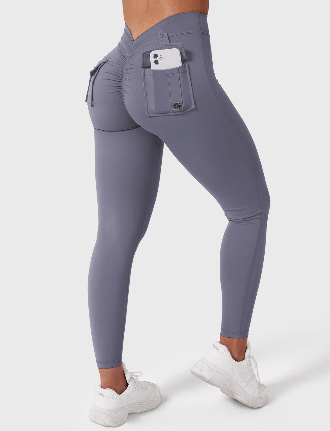 V-BACK CARGO - High-Waisted Scrunch Butt Cargo Leggings