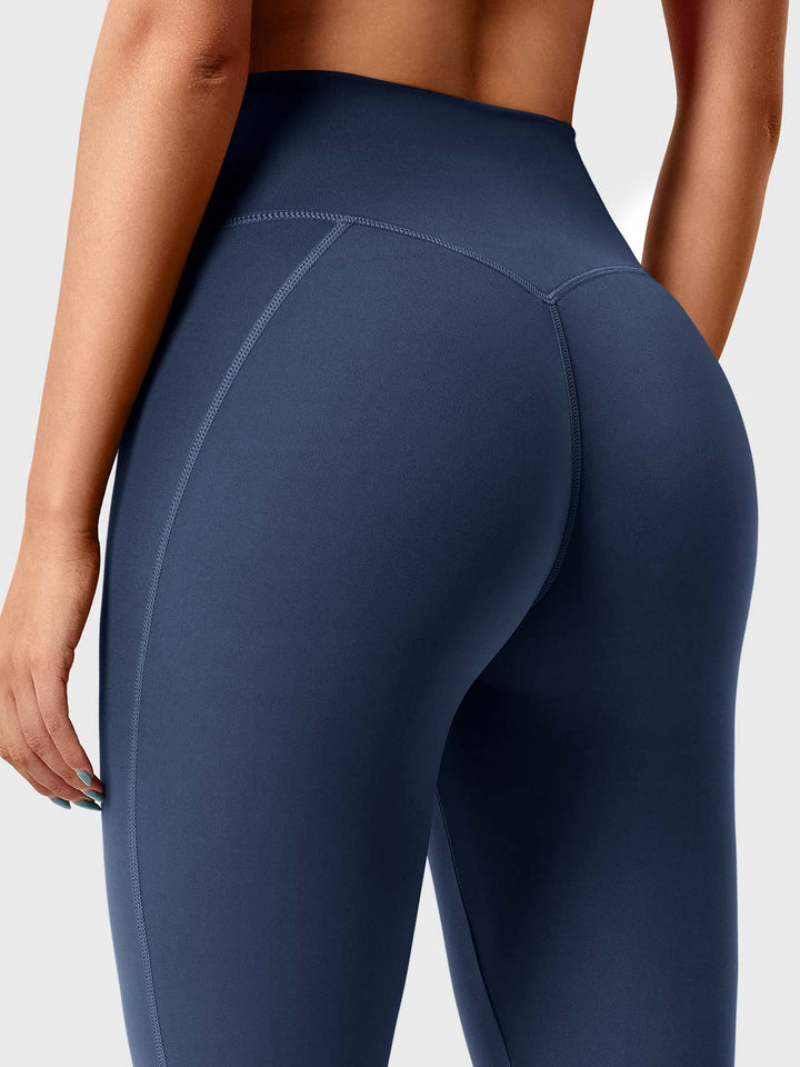 NASREEN FLARE - Split Hem High-Waisted Scrunch Butt Leggings